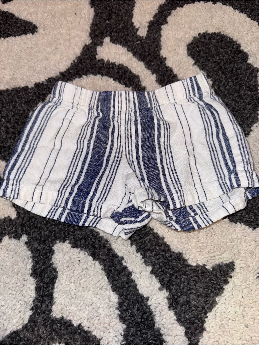 Carter's Navy and White Striped girls 9M Shorts